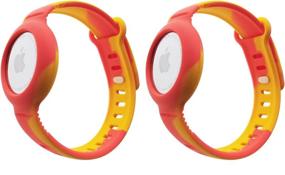 img 4 attached to (2 Pack) Kids/Adults Anti-Lost Bracelet For AirTag Wellness & Relaxation : App-Enabled Activity Trackers