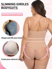 img 2 attached to Women'S Tummy Control Shapewear Bodysuit With Built-In Bra – JOYSHAPER Top For Slimming And Body Shaping