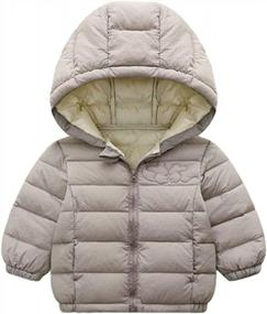 img 4 attached to AMEBELLE Toddler Boys & Girls Lightweight Winter Down Coats With Hooded Puffer Jacket Outwear
