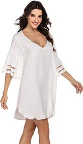 img 1 attached to 👙 Ekouaer Women's Beachwear Cover-ups: Swimwear for Women's Clothing at Swimsuits & Cover Ups