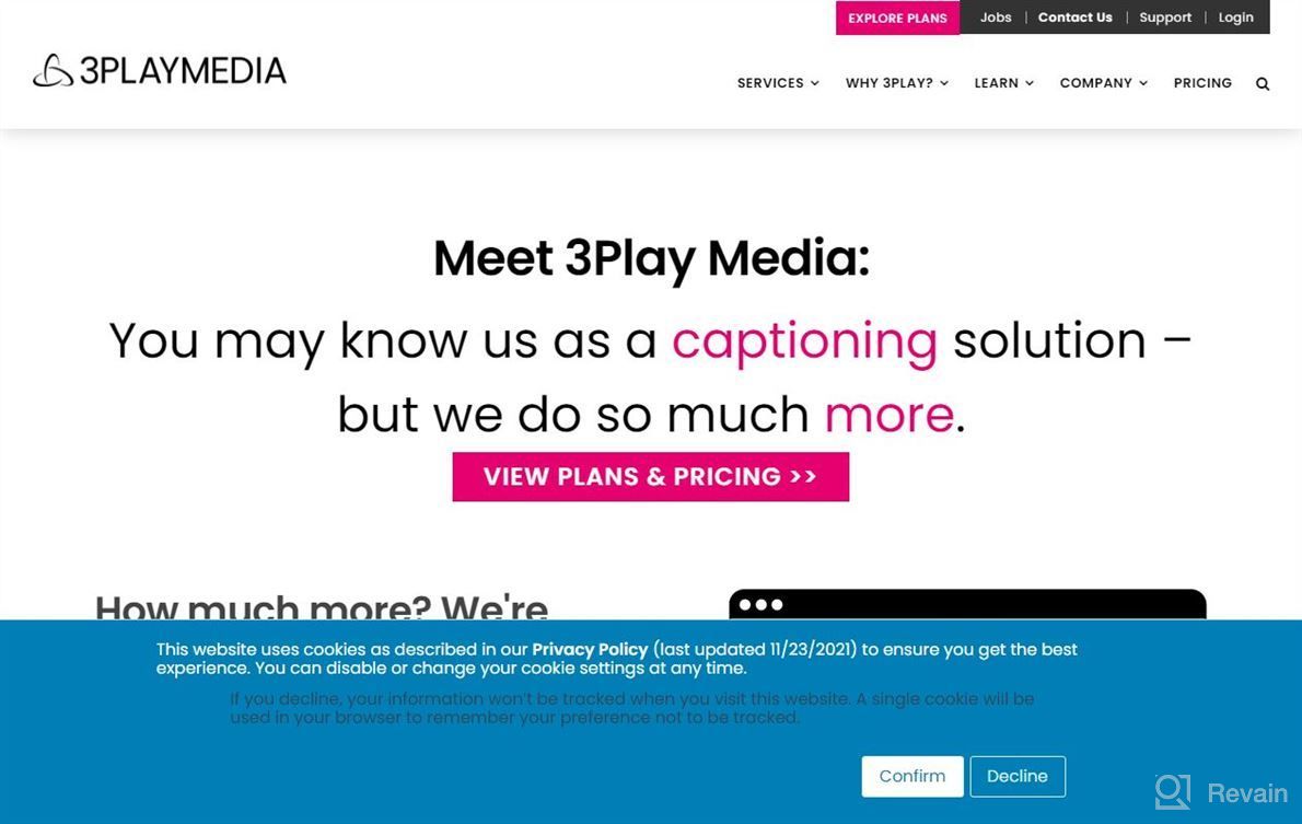 img 1 attached to 3Play Media review by Justin Metz