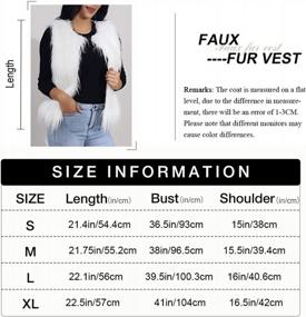 img 2 attached to Women'S Faux Fur Vest Autumn Winter Waistcoat Sleeveless Jacket Coat