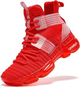 img 4 attached to JMFCHI FASHION Basketball Sneakers Training Girls' Shoes : Athletic