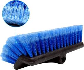 img 1 attached to 🚗 CarCarez Heavy Duty Auto Wash 10-inch Flow-Thru Tri Level Brush Head, Blue - Pack of 1