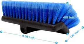 img 2 attached to 🚗 CarCarez Heavy Duty Auto Wash 10-inch Flow-Thru Tri Level Brush Head, Blue - Pack of 1