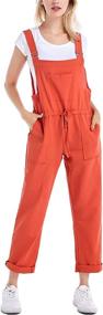 img 2 attached to Gihuo Womens Adjustable Overalls Jumpsuit（Black S） Women's Clothing - Jumpsuits, Rompers & Overalls
