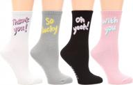 women’s 4 pairs novelty crew socks by mirmaru colorful, crazy, funny, casual, famous painting art printed cotton socks logo