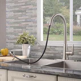 img 1 attached to Upgrade Your Kitchen With Friho'S Modern Commercial Stainless Steel Faucet With High Arc And Pull Down Sprayer