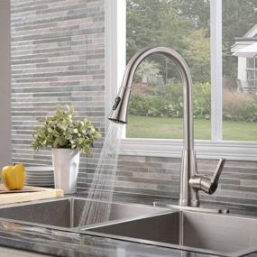 img 2 attached to Upgrade Your Kitchen With Friho'S Modern Commercial Stainless Steel Faucet With High Arc And Pull Down Sprayer