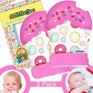 🧸 teething mitten for babies - teether glove - newborn infant teething toy [2 pack] логотип