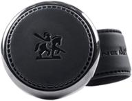 🚗 [leather power knob] blacksuit: premium power handle spinner for vehicle handle - luxury car accessories with hi-quality steering wheel spinner knob (black) logo