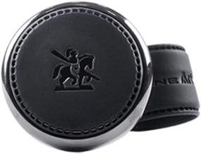 img 4 attached to 🚗 [Leather Power Knob] BLACKSUIT: Premium Power Handle Spinner for Vehicle Handle - Luxury Car Accessories with Hi-quality Steering Wheel Spinner Knob (Black)
