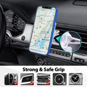 img 1 attached to Wireless Car Charger: Magnetic Phone Car Mount For IPhone 13/12-15W Mag-Safe Car Phone Holder Mount Charger Compatible With IPhone 12/13 Pro Max Mini (White)