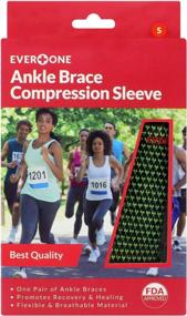 img 2 attached to Prevent And Heal Ankle Injuries With EverOne Compression Support Sleeves - Unisex, Small (1 Pair)