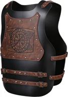 unleash your inner viking: hzman's pu leather chest armor for epic battles and cosplay fun logo