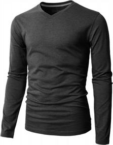 img 4 attached to H2H Casual Sleeve V Neck KMTTL0374 Men's Clothing in T-Shirts & Tanks