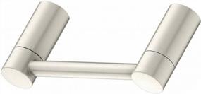 img 4 attached to Brushed Nickel Toilet Paper Holder Wall Mount - Bathroom Hardware Accessory Collection Alignment