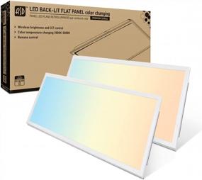 img 4 attached to ASD 2X4 LED Flat Panel Light 50W Color Changing From 3000K To 5000K Remote Control - Back-Lit LED Drop Ceiling Light - Dimmable 0-10V, 6500-7093 LM, 120-277V, Commercial Grade, UL, DLC Premium 2Pack