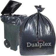 dualplex gallon black trash garbage household supplies ~ paper & plastic логотип