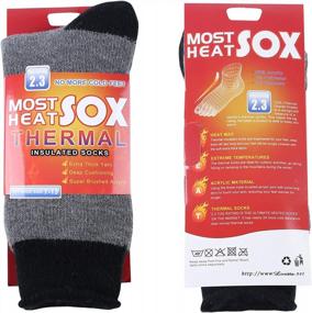 img 3 attached to Men'S Thermal Winter Socks - Ultimate Warmth For Extreme Cold Weather, Suitable For Both Men And Women