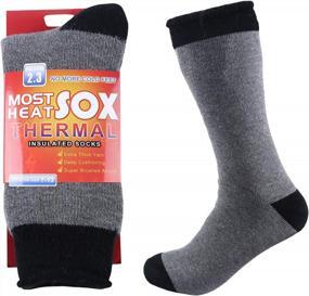 img 2 attached to Men'S Thermal Winter Socks - Ultimate Warmth For Extreme Cold Weather, Suitable For Both Men And Women