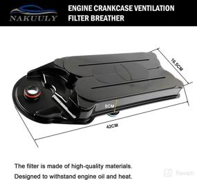 img 1 attached to High-Quality CV52001 Crankcase Ventilation Filter Breather Element for Dodge Ram 2500 3500 4500 5500 6.7L ISB Diesel 2008-2021 & Ford F650/750 | Replaces OEM # 904-418 68002433AC 4936636