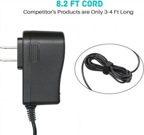img 1 attached to UL Listed AC DC Adapter With Long 8.2 Ft Cord For Brother P-Touch Label Makers - Compatible With AD-24 AD-24ES AD-20 AD-30