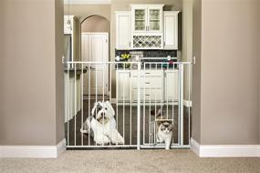 img 2 attached to Carlson Maxi Extra Tall Pet Gate: Expands from 51-58 Inches Wide for Ultimate Safety and Convenience