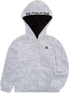 hurley sweatshirt black heather sleeve boys' clothing ~ fashion hoodies & sweatshirts logo