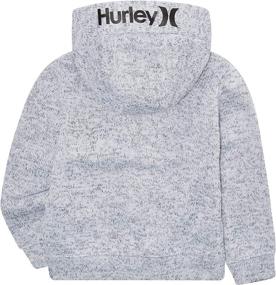 img 3 attached to Hurley Sweatshirt Black Heather Sleeve Boys' Clothing ~ Fashion Hoodies & Sweatshirts