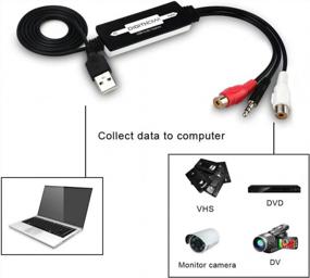 img 2 attached to 🎧 Digitnow USB Audio Capture Card Grabber: Конвертируйте винил и кассетные записи в цифровой формат MP3 на Mac и Windows 10/8.1/8/7/Vista/XP