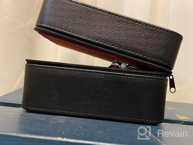 img 1 attached to Protect And Organize Your Watches With The ROTHWELL 5 Travel Case - Fits All Wristwatches And Smartwatches Up To 50Mm In Size! review by Todd Raynie