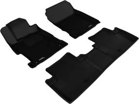 img 4 attached to 🔥 Custom Fit Black Kagu Floor Mat for 2013-2022 Acura ILX - 1st and 2nd Row - 3D MAXpider