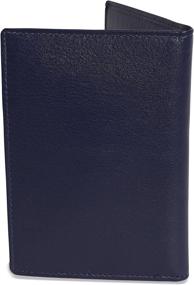 img 1 attached to 👜 Luxurious Navy Leather Passport Holder & Travel Wallets for Women - SADDLER (Gift Boxed)