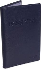 img 4 attached to 👜 Luxurious Navy Leather Passport Holder & Travel Wallets for Women - SADDLER (Gift Boxed)