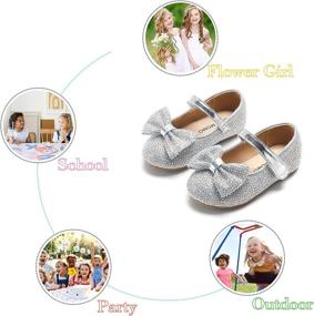 img 3 attached to Otter MOMO Toddler Ballerina Wedding Girls' School Uniforms : Shoes