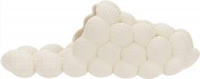 img 1 attached to Ultra-Cushioned Lychee Massage Cloud Slippers - BRONAX Bubble Slides For Women & Men