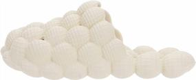 img 3 attached to Ultra-Cushioned Lychee Massage Cloud Slippers - BRONAX Bubble Slides For Women & Men