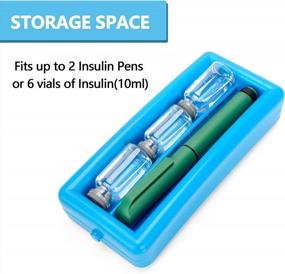 img 1 attached to Держите инсулин безопасным и прохладным в пути с дорожным футляром-холодильником для инсулина Damero