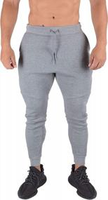 img 3 attached to YoungLA Men'S Slim Fit Joggers With Pockets 207 - Ideal For Workout, Gym, Track And Everyday Wear.