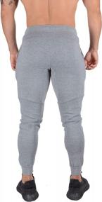 img 2 attached to YoungLA Men'S Slim Fit Joggers With Pockets 207 - Ideal For Workout, Gym, Track And Everyday Wear.