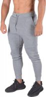 youngla men's slim fit joggers with pockets 207 - ideal for workout, gym, track and everyday wear. logo
