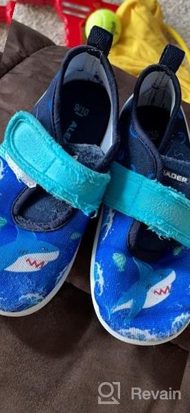 img 1 attached to 🏊 Quick Dry Water Shoes for Toddlers - Lightweight Slip On Barefoot Swim Shoes by ALEADER review by Arlene Martinez