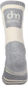 img 1 attached to DEARMY 5-Pack Men'S Cushioned Hiking Crew Socks With Multi-Performance And Moisture-Wicking For Year-Round Comfort