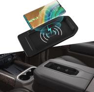 📱 xipex fit 2019-2021 chevrolet silverado gmc sierra wireless charger 15w super fast phone charging tray pad - chevy silverado gmc sierra 1500 2500/3500hd accessories logo