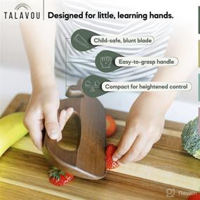 img 1 attached to Optimized Montessori Wooden Knife for Kids and Toddlers