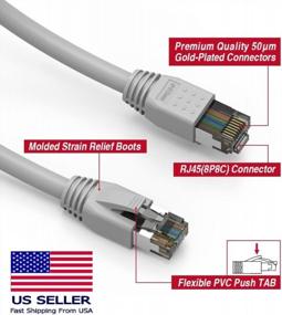 img 3 attached to Experience Lightning-Fast Speeds With Cat 8 Ethernet Cable – Perfect For Gaming, Streaming And High-Speed Internet