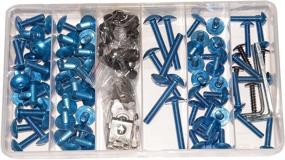 img 2 attached to Yana Shiki FBK-10BU Blue Motorcycle Fairing Bolt Kit