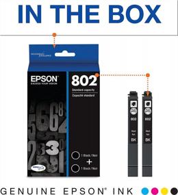 img 2 attached to EPSON T802 DURABrite Ultra Ink Standard Capacity Black Dual Cartridge Pack (T802120-D2) For Select Epson WorkForce Pro Printers