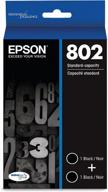 epson t802 durabrite ultra ink standard capacity black dual cartridge pack (t802120-d2) for select epson workforce pro printers logo